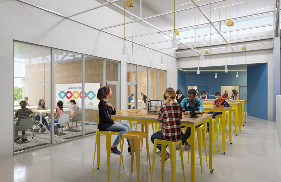 Classroom at the new TGR Learning Lab Los Angeles